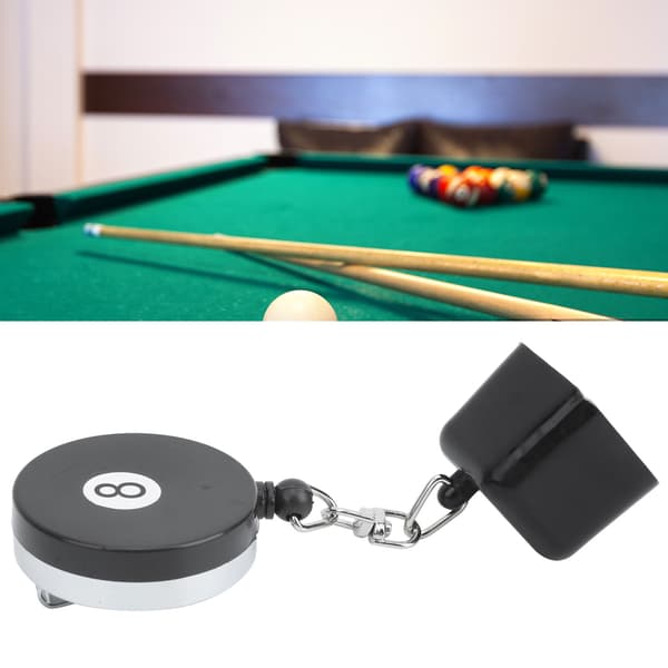 Billardkridtholder med teleskopisk bælteclips, tilbehør til snooker- og poolkøer