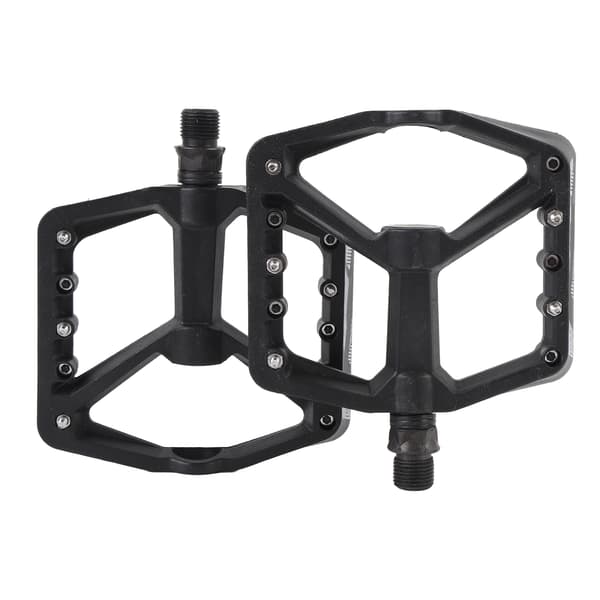 Sorte nylonfiber cykelpedaler med 2 lejer og skridsikkert design til mountainbikes