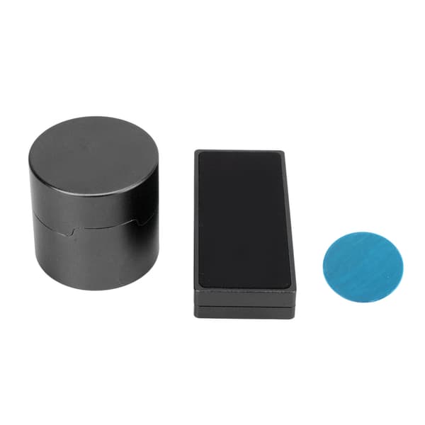 Magnetisk kridtholder til billard, aluminiumslegering med klips, bærbar kridtboks, sort