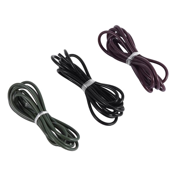 3 stk/sett silikonslange for karpefiskrigger, linebeskyttelse, 1 meter, 3 farger