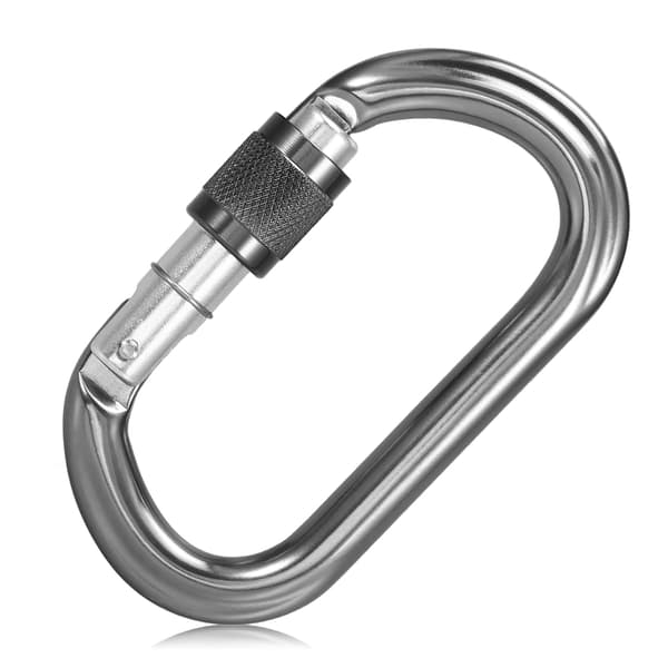25KN Aluminium Flylåsende Karabin til Klatring, Abseiling, Canyoning og Netting