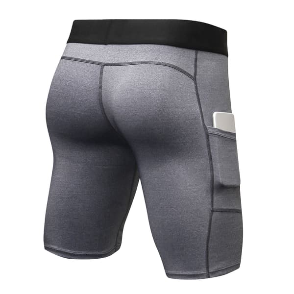 3-pack aktiva träningsshorts för män med ficka