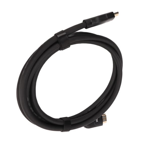 Svart HDMI 2.1-kabel, 1,5 m, stöder 8K 4K snabb överföring, hållbar för TV, bildskärm, konsol, PC