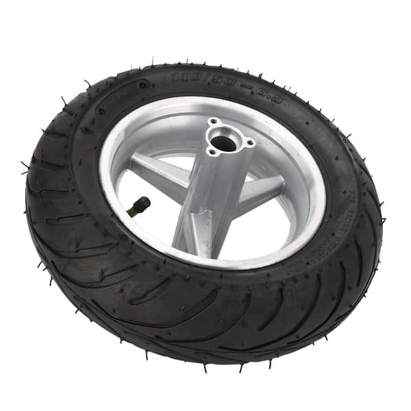 Elscooter bakdäck med aluminiumfälg 110 50 6.5 Halkfritt gummi