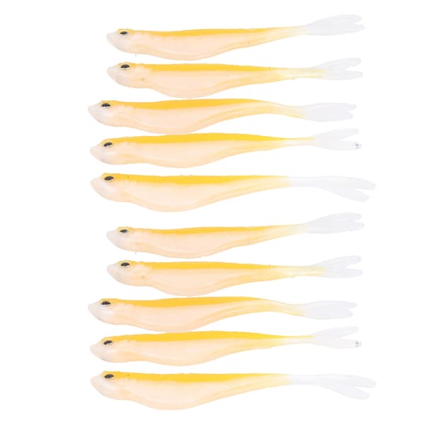 2 sæt bløde silikone-simulerede tofarvede agn 12 cm 72 g fisketilbehør #6