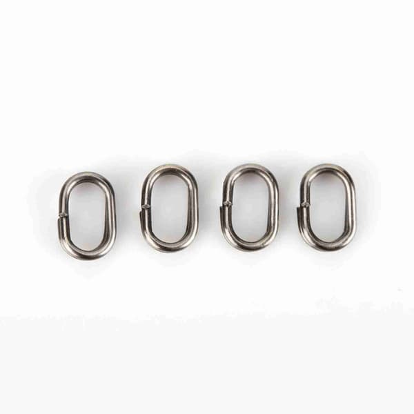 100 ovala fiskesnapsvivelringar i rostfritt stål (5x8mm)