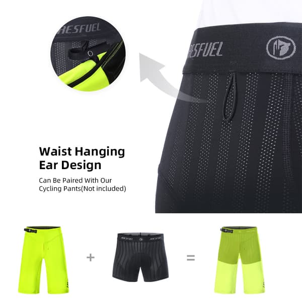 Åndbare, hurtigtørrende cykelshorts i skum til mænd til langdistance- og mountainbiking