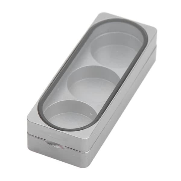 Opbevaringsboks til køspids i aluminiumslegering med magnetisk sug, 3 huller til billard