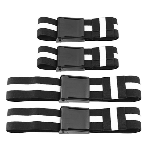 2-pack elastiska muskelträningsband med blodflödesrestriktion för armar och ben