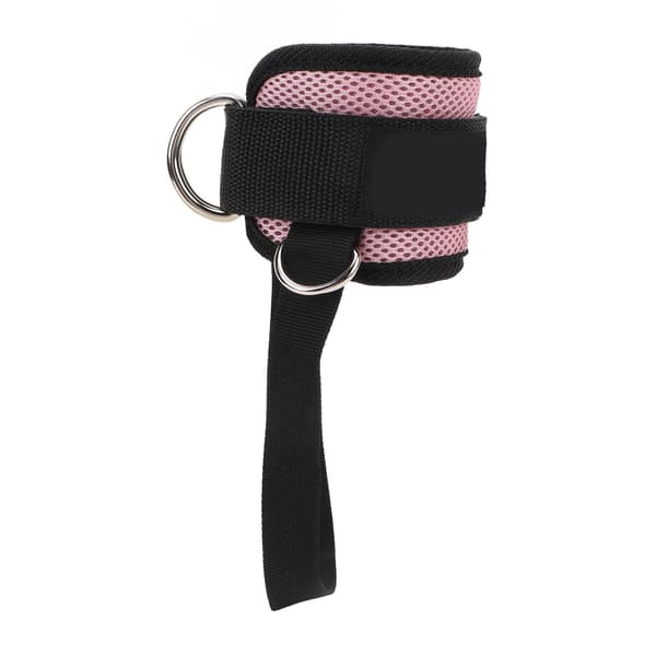 Justerbar ankelrem, säker, mångsidig, för kabelmaskin, gym, rosa