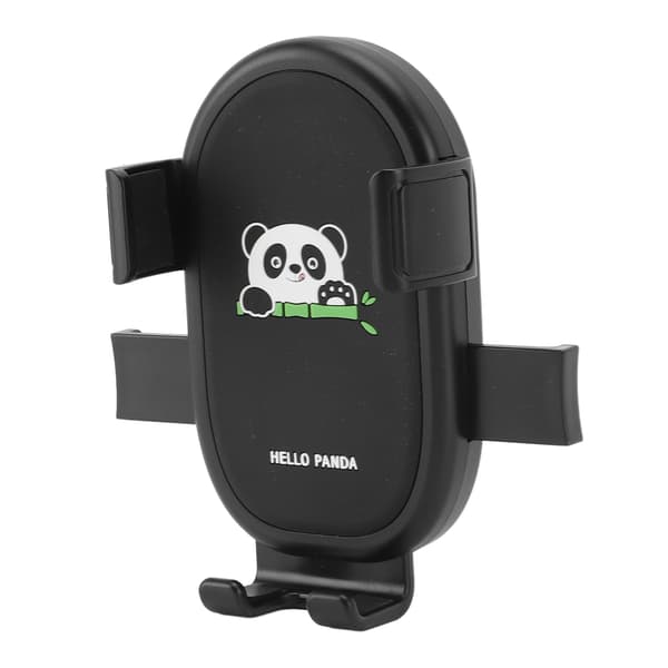 Panda Standard Cykeltelefonholder med Stødabsorbering og Quick Release til Scooter/Motorcykel - Sort