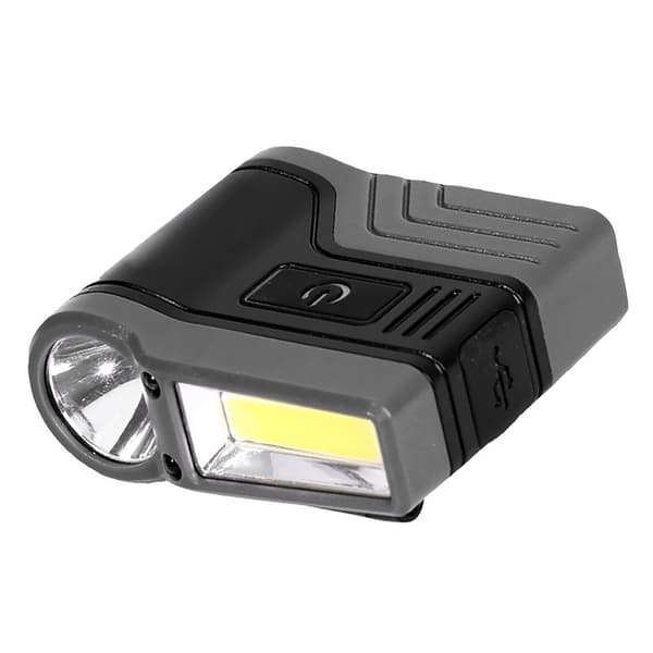 COB Clip-on Hatte-lys, Induktions LED-pandelygte, Vandtæt til Udendørs Fiskeri, Sort