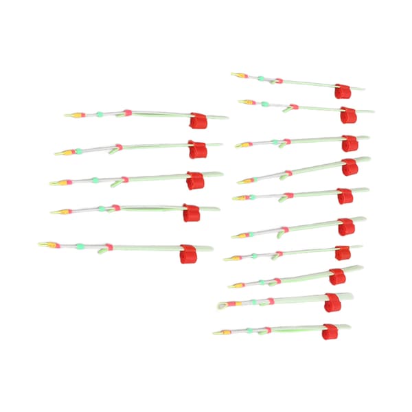 15 STK Mini Bærbar Slitesterk ABS Isfiskestangtupper for Vinter, Liten, 10,4 cm