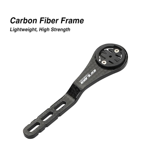 Lett buet integrert karbonfiber sykkelcomputerfeste kompatibel med Garmin Cat Eye Bryton