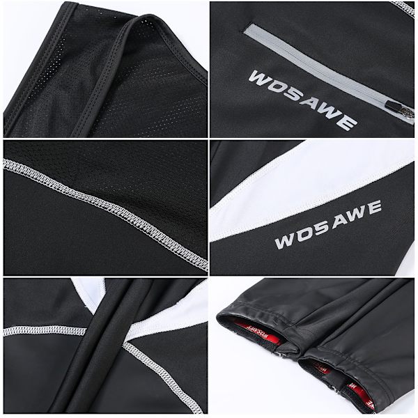 Bib Cykelbyxor Höst Vinter Gelvaddering 3D Vadderade MTB Cykeltights