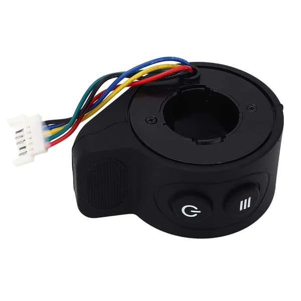 Fingertrigger for elektrisk sparkesykkel, reservedel, ABS-materiale med konvekse striper, svart.