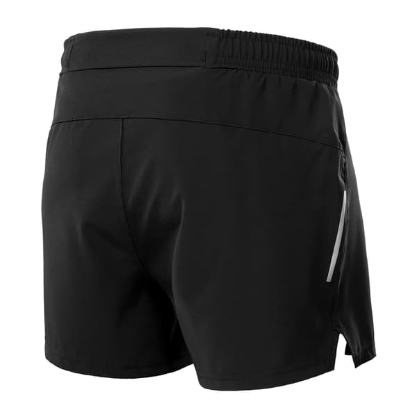 2-i-1 træningsshorts til mænd med lommer, elastisk kompression til fitness og løb