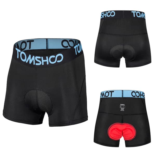 Cykelshorts til mænd med åndbar 3D-polstring, letvægts til cykling