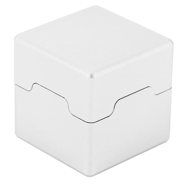 Miniature bærbar aluminium billardkø kridtholder til snooker og pool (sølv)