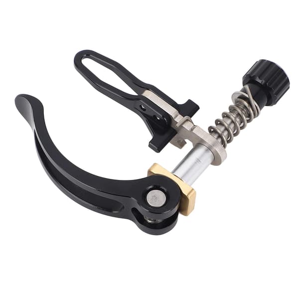 Sadelpindsklemme i rustfrit stål med quick release til foldecykler 3sixty 31,8 mm sort