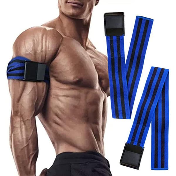 2 st elastiska blodflödesrestriktionsband för bodybuilding, kvinnor, män, träning, armar, 60 cm