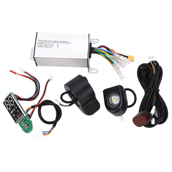 36V El-løbehjul Controller Kit med Bremsegreb, Printplade, Lys, Aluminium, ABS