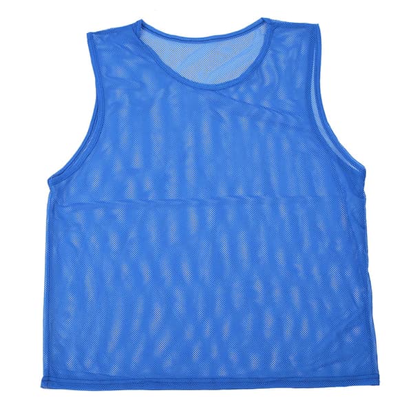 12 träningsvästar för vuxna, andningsbara, mörkblå, polyester, 65x54cm