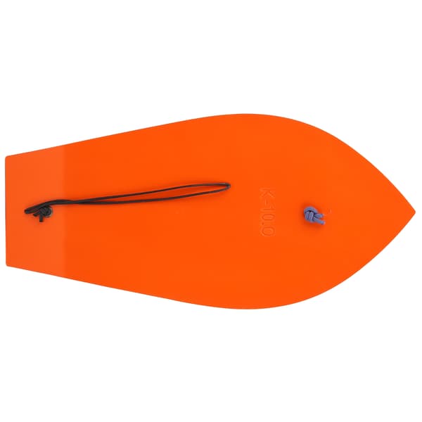 Oransje fiskeslepeplate med blå ledning, bærbart plasttilbehør, 290 mm/11,4 tommer