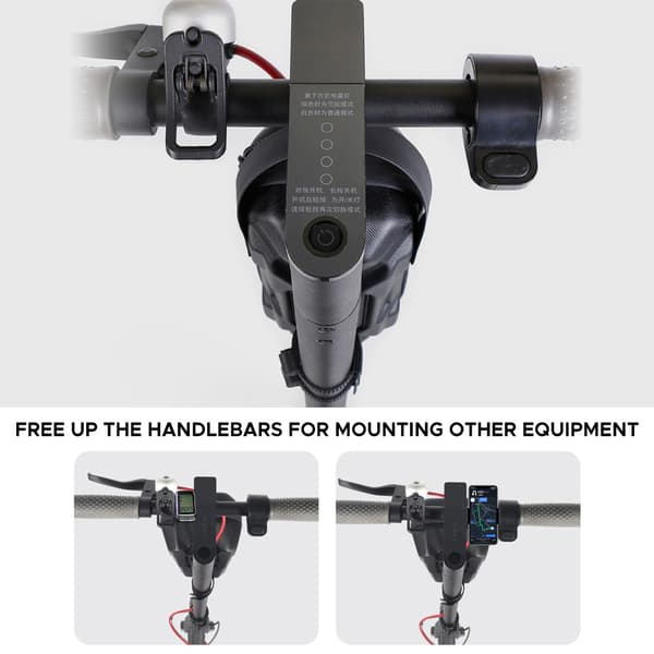 Vandtæt cykel- og løbehjulstaske med quick release, stor kapacitet