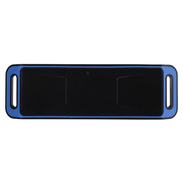 Bærbar trådløs Bluetooth-høyttaler Mini med doble høyttalere, multifunksjonell, blå