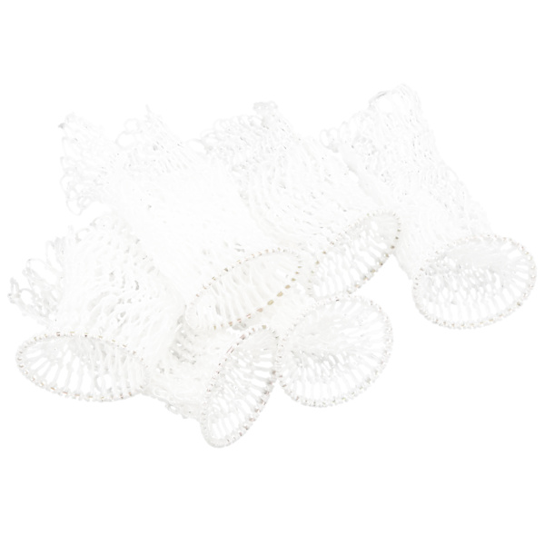 6 hvide nylon billardkugleposer, 7,2 cm diameter, holdbare billardbordnet