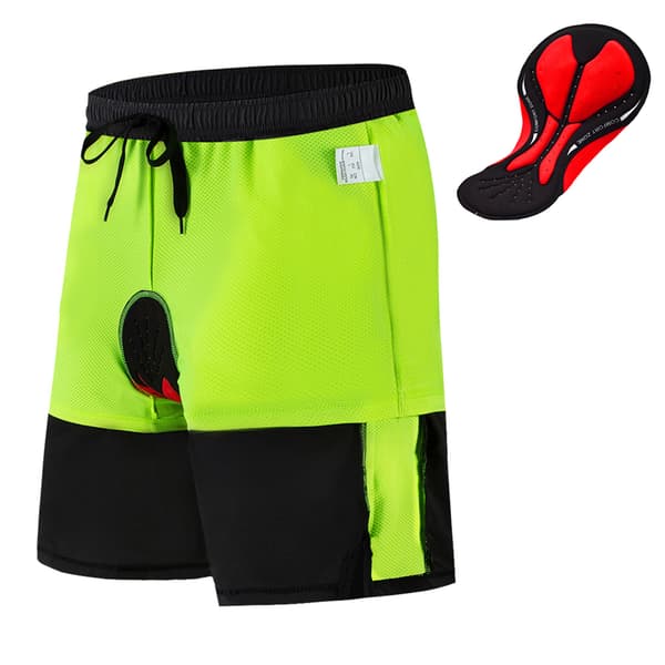 Cykelshorts til mænd med 3D gelpolstring og hurtigtørrende åndbart meshfor