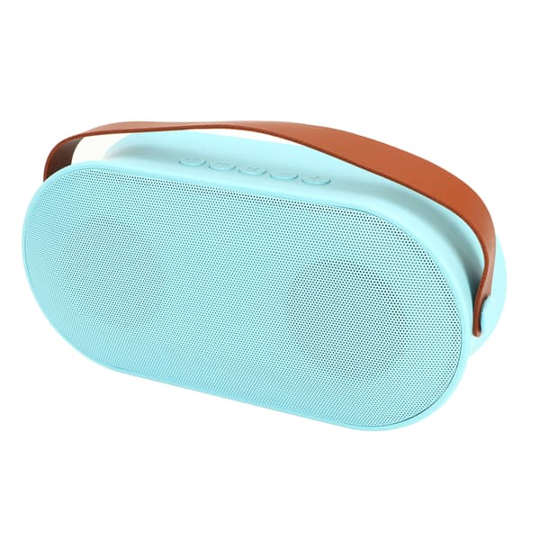 Mini karaokemaskin med fargerike lys, blå mikrofon, Bluetooth 5.0, bærbar for bursdagsfester