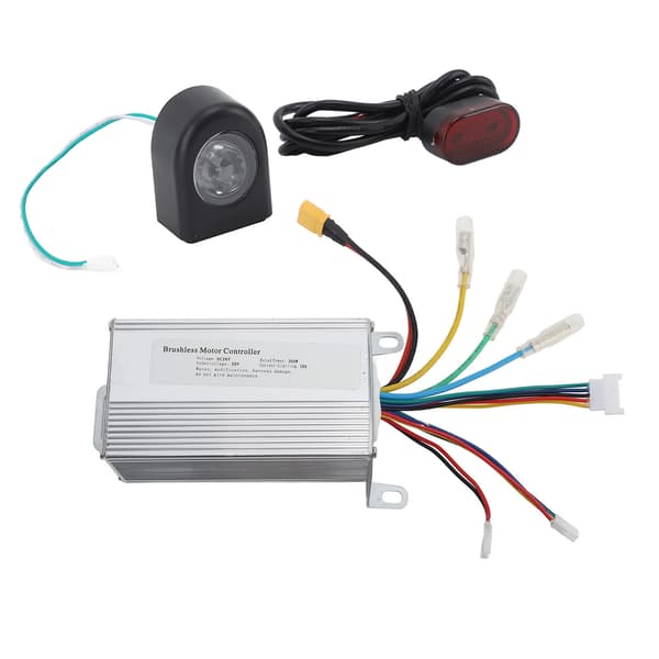 36V 350W elektrisk sparkesykkelkontrollersett med displaypanel, gass, brems og lys for Xiaomi