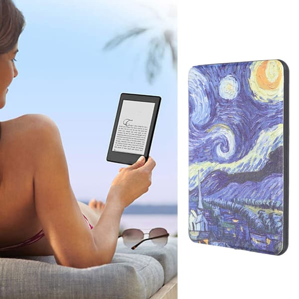 Kindle Paperwhite 2018 4:e generation Läderfodral Van Gogh