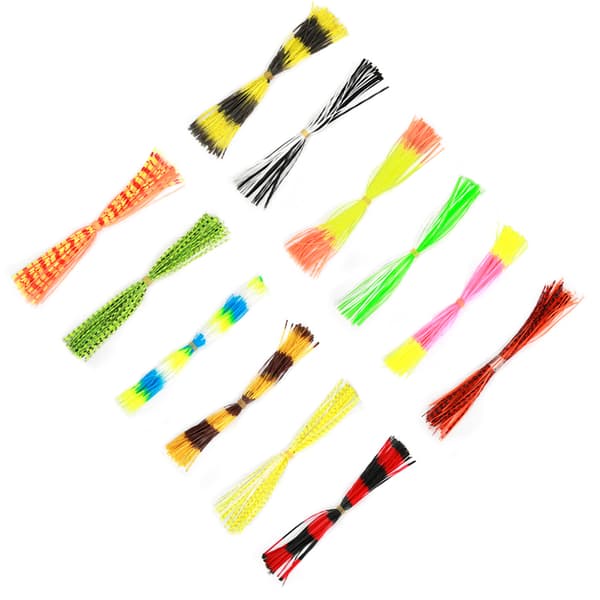 600 trådar mjuka silikonkjolar till drag för DIY Spinnerbaits Jig Lures