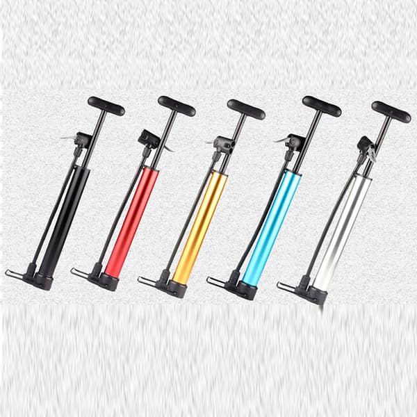 Bärbar lätt teleskopisk högtryckscykelpump, röd plastpump, 100PSI