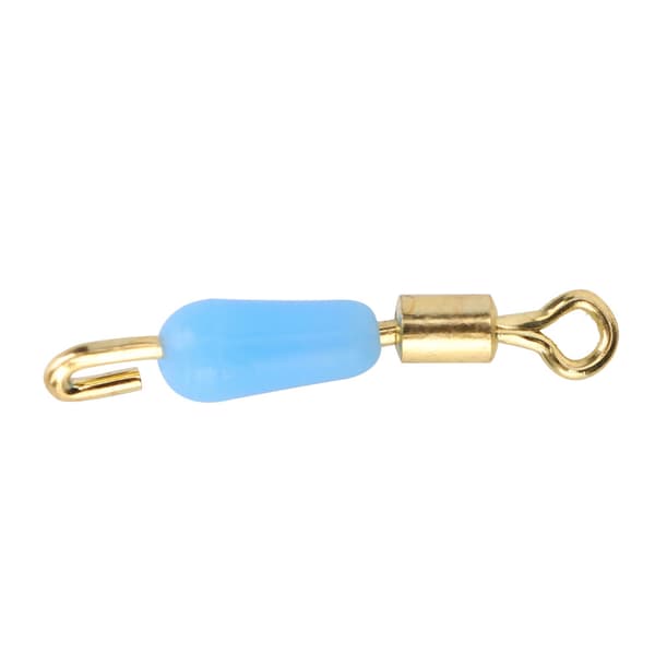 10 stk. Silikone Quick-Release Anti-Tangle Fiskeklemmer, Rustfrit Stål, Størrelse M