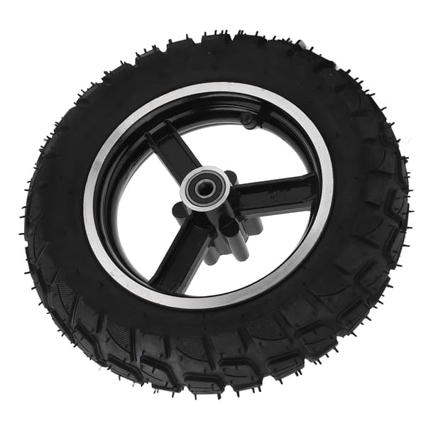 255x80 Uppblåsbart däck för elscooter, fälg med bromsskiva, terränggummi