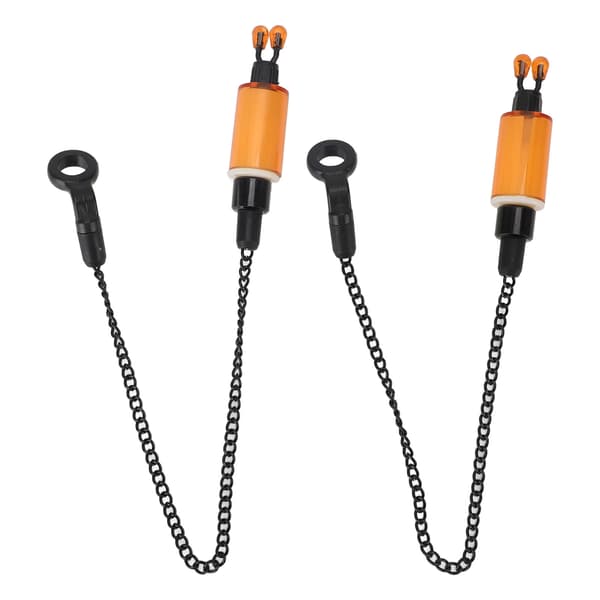 2 STK Fiskalarmkrog ABS Rustfrit Stål Bidindikator til Karpefiskeri Orange