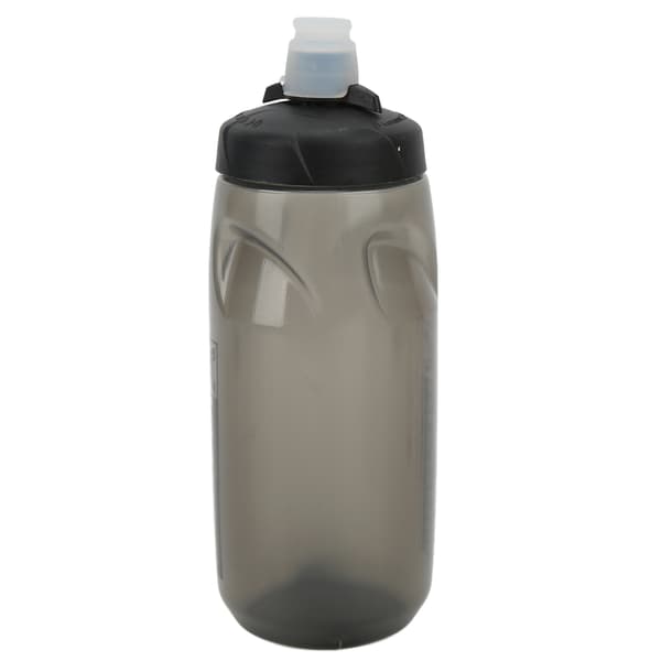 650 ml klämbar PP5 silikon cykelvattenflaska, läckagesäker, transparent grå