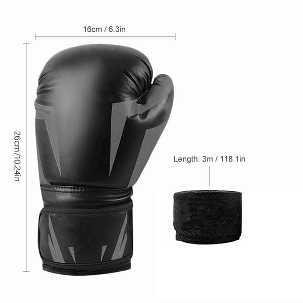 Ergonomiska andningsbara boxhandskar med handledsstöd för kickboxning och Muay Thai-träning