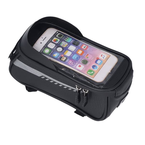 Cykeltelefontaske, EVA Hard Case, Vandtæt, Stor Kapacitet, Touchscreen-montering