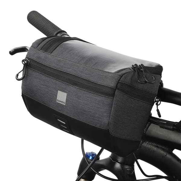 Frontcykeltaske med holder til 6-tommer touchscreen mobiltelefon