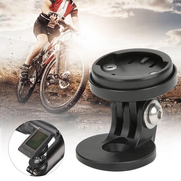Forlenget feste for kodeskjerm med adapterbase for utendørs sykling GARMIN CATEYE Bryton Svart