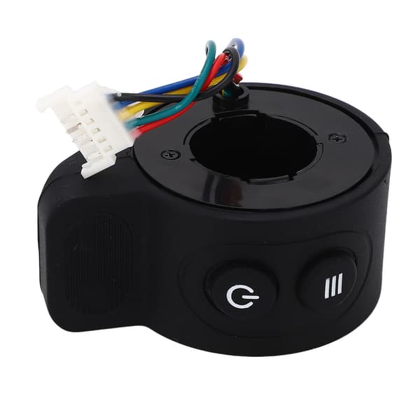 Fingertrigger for elektrisk sparkesykkel, reservedel, ABS-materiale med konvekse striper, svart.