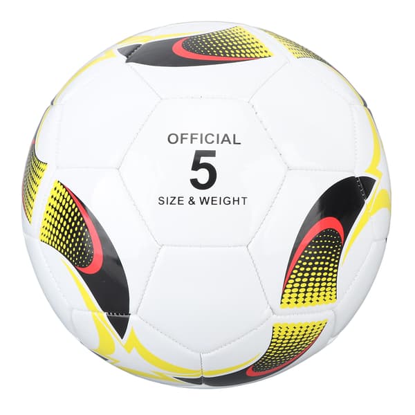 Fotball Størrelse 5 PVC Elastisk Mais Mønster Hvit Gave til Trening og Kamper