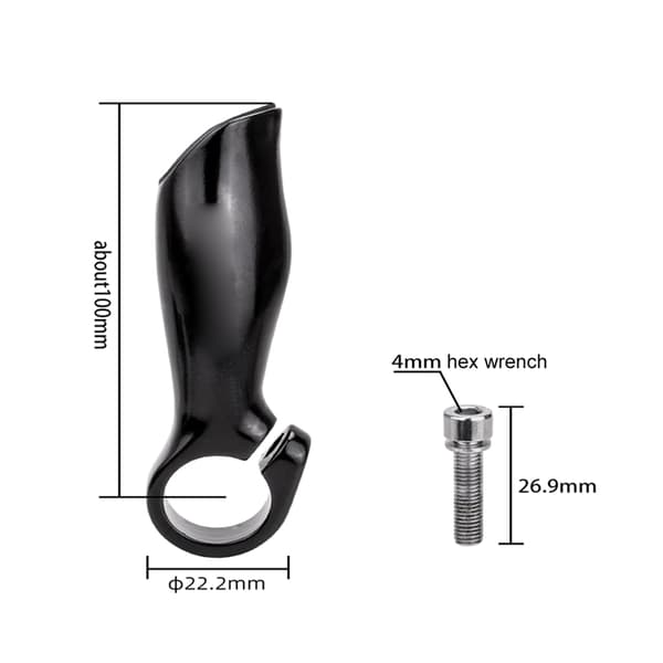 22,2 mm cykelstyreändar i aluminiumlegering med ergonomisk design