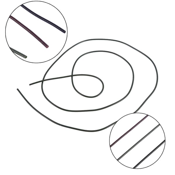 3 st/set silikonslang för karpfiskebete, lekande, dummy-linor, 1 meter