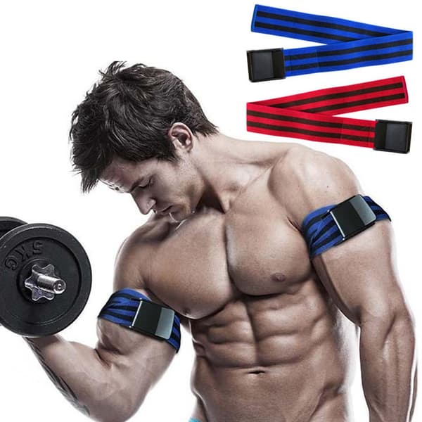 2 st elastiska blodflödesrestriktionsband för bodybuilding, kvinnor, män, träning, armar, 60 cm